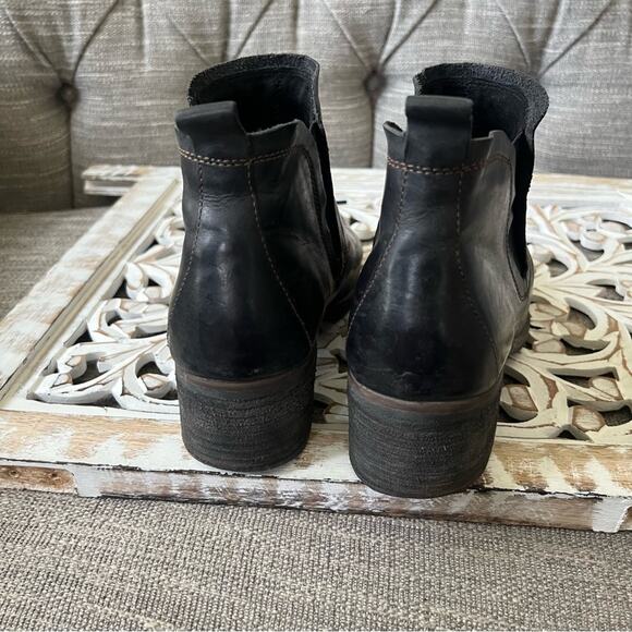 Korks by Kork-Ease Black Leather Ankle Boots Women’s 9.5 - Picture 5 of 8